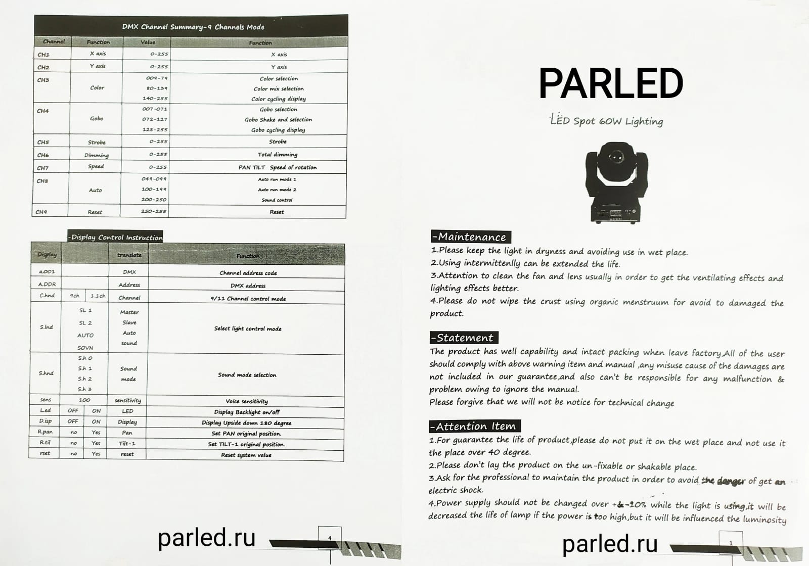 PARLED LED Spot 60W
